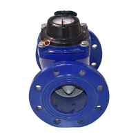Large Diameter Woltmann Digital Water Meter IP68 OEM Low Pressure Loss Flow Meter for Farm Industrial Water Pipeline Monitoring