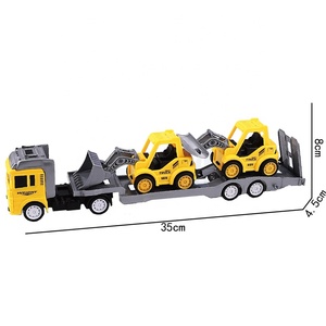 Modelo personalizado ingeniería camión tobogán de juguete remolque de juguete de plástico niños bulldozer de juguete para niños OEM/ODM - Product Image 2