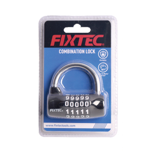 Serrure à combinaison en zinc FIXTEC de qualité industrielle et DIY avec roues à code à 5 chiffres, support OEM personnalisable FHLK46P PASSWORD L - Product Image 4