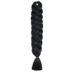 82 in 165 g Ghana Hot Water Use Thicker Texture tangle Free Brushable Premium ultra YAKI <strong>Braid</strong> <strong>Outr</strong> Braiding Hair - Product Image 3