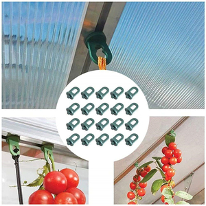 Anneaux de suspension coulissants personnalisés en gros, boucles de fixation mobiles pour plantes grimpantes en serre - Product Image 6