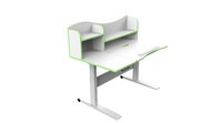 Bureau d'étude électrique réglable en hauteur, table pour enfants