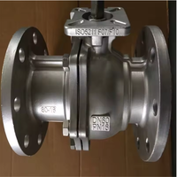 Válvula industrial Acero inoxidable 304 CF8 suministro OEM Válvula de servicio brida de plataforma alta DN 80 PN 16 válvula de bola
