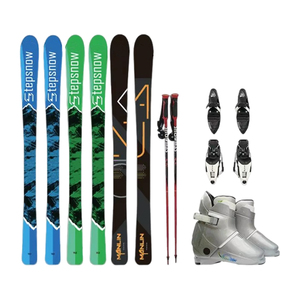 Ensemble de <span class=keywords><strong>ski</strong></span> double board unisexe <span class=keywords><strong>pour</strong></span> sports d'hiver, équipé de chaussures <span class=keywords><strong>pour</strong></span> adultes, équipement de neige, skis <span class=keywords><strong>pour</strong></span> débutants - Product Image 1