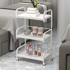 ชั้นวางของร้านเสริมสวยสมัยใหม่ รถเข็นเก็บอุปกรณ์เสริมสวย รถเข็นอเนกประสงค์เคลื่อนที่ รถเข็นแบบเข็นด้วยมือ - Product Image 3