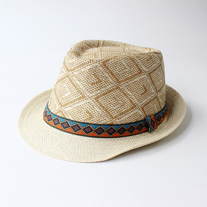 Cappello Panama Estivo da Uomo, Stile Trilby, per Spiaggia e Viaggi, Cappello <span class=keywords><strong>di</strong></span> Paglia Cubano a Tesa Corta, Fedora in Paglia per Uomo - Product Image 5