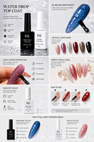 Gel de base transparent effet goutte d'eau 3D pour nail art, écologique, longue tenue, séchage rapide UV/LED, non toxique, pour construction d'ongles