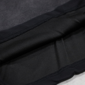 Shorts en coton noir délavé pour hommes, avec cordon de serrage, poche zippée, tricoté, décontracté, vintage, streetwear, OEM ODM - Product Image 4