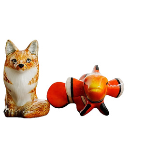 Miniaturas de Cerámica Pintadas a Mano, Decoraciones Creativas de Animales para Escritorio con un Toque de Alta Gama, Color Subesmaltado Seguro - Product Image 5