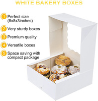 Fabricant de boîtes à gâteaux personnalisées boîtes à pain en papier blanc boîtes d'emballage à gâteaux jetables en carton carré