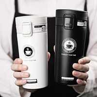 380ml 510 ml Mug Kopi Termal Premium untuk Perjalanan, Vakum Terisolasi, Dinding Ganda, Baja Tahan Karat, dengan Tutup Flip