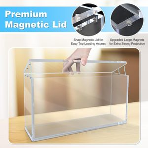 Estuche apilable de acrílico transparente compatible con la caja de colección Prismatic Evolutions Super Premium con tapa magnética - Product Image 3