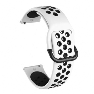 Correa de silicona para Samsung Galaxy <span class=keywords><strong>Watch</strong></span> Active <span class=keywords><strong>2</strong></span> <span class=keywords><strong>40mm</strong></span> 44mm/Galaxy <span class=keywords><strong>Watch</strong></span> 42mm 46mm para <span class=keywords><strong>Huawei</strong></span> <span class=keywords><strong>GT</strong></span> <span class=keywords><strong>2</strong></span> Correa de reloj 20 22mm de goma - Product Image 3