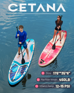 Tabla de Paddle Surf Inflable OEM de 11'6"*35"*6" del Fabricante para Dropshipping, Surf en Olas y Aguas Abiertas CT11 con Accesorios Completos - Product Image 4