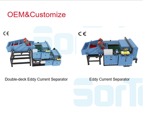 Séparateur de courants de Foucault généré par déchets métalliques mixtes recyclage traitement industriel des déchets métalliques pour le recyclage automobile - Product Image 2