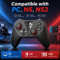 Control Inalámbrico para Switch 2 PC, Joystick con Efecto Hall, Giroscopio de 9 Ejes, Gamepad con Conector de Audio de 3.5mm, Función de Activación para NS2