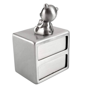 Boîte à souvenirs pour la première <span class=keywords><strong>dent</strong></span> et la première boucle <span class=keywords><strong>de</strong></span> cheveux <span class=keywords><strong>de</strong></span> bébé, boîte à dents mignonne en or/argent, ours buvant du <span class=keywords><strong>lait</strong></span>, porte-dents <span class=keywords><strong>de</strong></span> la fée des dents pour enfants - Product Image 5