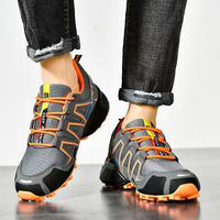 Chaussures de randonnée pour hommes, vente en gros personnalisée, antidérapantes, durables, respirantes, à lacets, pour sports de plein air