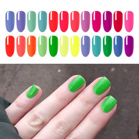Ensemble de vernis à ongles fluorescent néon haute pigmentation réfléchissant 24 couleurs pour nail art, vente en gros