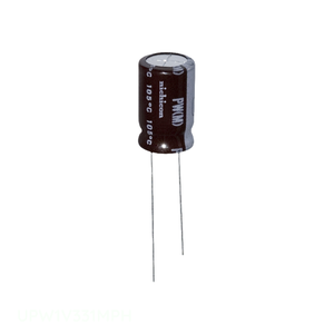 Condensateur radial TH en aluminium 330 µF 20 % 35 V, référence UPW1V331MPH, à montage traversant, Distributeur agréé - Product Image 1