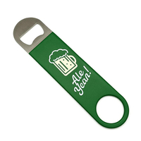 Ouvre-bouteille de bière en acier inoxydable personnalisé avec logo d'usine, étanche, lame de bar en PVC, gravure personnalisée, noir plat, promotionnel