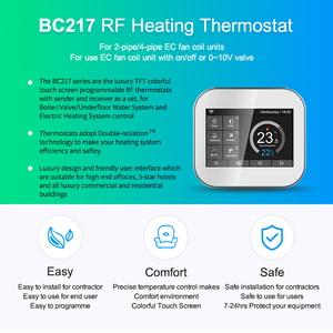Termostato de habitación rf con receptor, sensor de temperatura de fácil instalación, 16 <span class=keywords><strong>amp</strong></span>, precio competitivo - Product Image 2