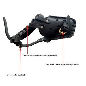 USMILEPET, venta al por mayor, cubierta de boca de cuero sostenible, producto de entrenamiento de perros pastor alemán para evitar mordeduras de perros de jaula - Product Image 6