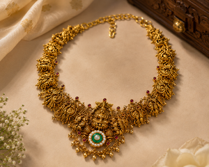 Collar de Oro de 24K, 14.47 Gramos, Joyería de Oro Tradicional Hecha a Mano para Mujer, Joyería para Bodas y Eventos Nupciales - Product Image 6