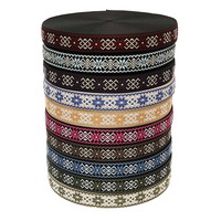 Pita Webbing Jacquard Klasik Kustom Grosir Pabrik, Tali Webbing Poliester Nilon Berkualitas Tinggi untuk Tas