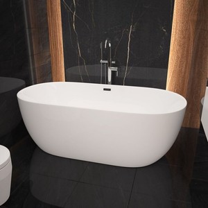 <span class=keywords><strong>Baignoire</strong></span> autoportante rectangulaire en <span class=keywords><strong>acrylique</strong></span> <span class=keywords><strong>de</strong></span> 67 "avec égouttoir Bain à remous économique pour hôtel <span class=keywords><strong>ou</strong></span> salle <span class=keywords><strong>de</strong></span> bain - Product Image 1