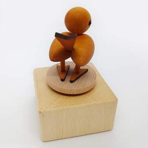 กล่องดนตรีทำจากไม้ขนาดเล็กลายนกน้อยน่ารักกล่องดนตรีสำหรับร้องเพลงโดยของขวัญที่ดีที่สุดสำหรับเพื่อนชายและหญิง - Product Image 5