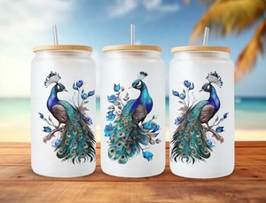 <span class=keywords><strong>100</strong></span> + Tendance Design 3D UV Dtf Tasse Wraps Transfert Autocollants Animal Mignon Animal Fleurs Dtf Tasse Tumbler Libbey Verre Peut Wrap - Product Image 4