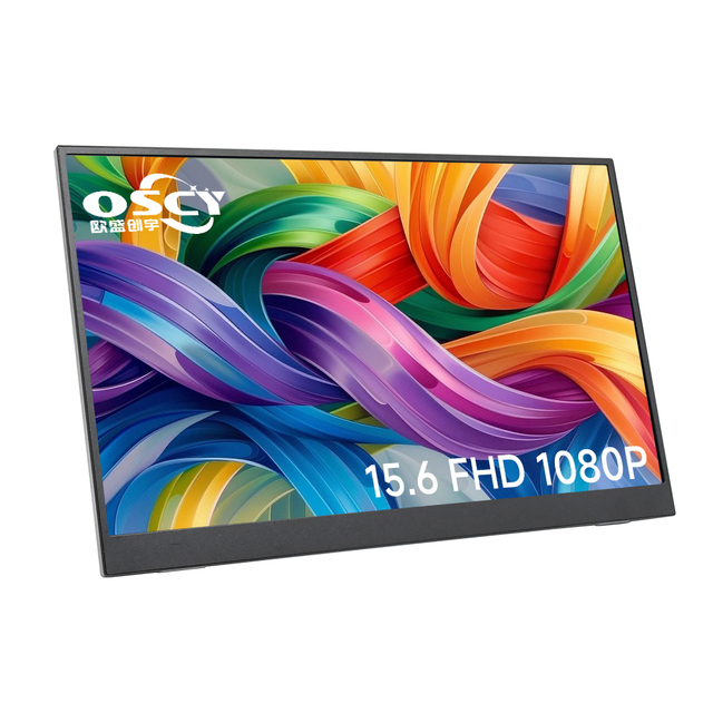 15.6 Inch Ultra Slim Portable IPS HDR LCD Monitor Full HD 1080P Dual Type-C Mini HDMI Industrial POS Extended Display
