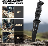 Zune Lotoo couteau tactique de haute qualité lame fixe D2 Semi inoxydable couteau de plein air Camping randonnée survie chasse