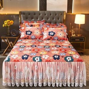 Juego <span class=keywords><strong>de</strong></span> <span class=keywords><strong>cama</strong></span> <span class=keywords><strong>de</strong></span> terciopelo grueso <span class=keywords><strong>para</strong></span> el hogar y el Hotel, conjunto <span class=keywords><strong>de</strong></span> <span class=keywords><strong>cama</strong></span> <span class=keywords><strong>de</strong></span> lujo <span class=keywords><strong>de</strong></span> tamaño completo, con encaje - Product Image 4