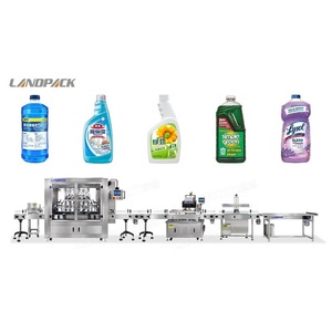 Machine <span class=keywords><strong>de</strong></span> remplissage automatique multifonctionnelle haute précision pour liquides visqueux (shampoing, détergent, nettoyant WC, boissons) et produits en verre - Product Image 1