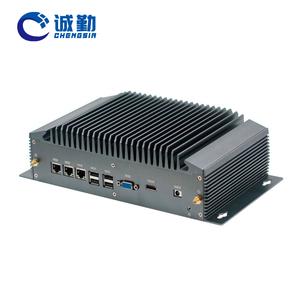 Estación Base 4G 5G, caja de computadora Industrial Intel 12th 11th Gen Core <span class=keywords><strong>I3</strong></span> I5 I7 I9 3 LAN 4COM DDR4 X86 integrado sin ventilador Mini PC - Product Image 1