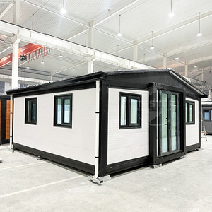 Chambre de conteneur préfabriquée extensible de haute qualité, 20 pieds, avec 2 chambres, portable, mobile, petite famille - Product Image 1