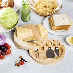 <b>Cheese</b> <b>knife</b> <b>set</b> (4 pieces): cake fork, <b>cheese</b> spatula, butter <b>knife</b>, pizza spatula, metal and wooden handle <b>set</b>, supplied by - Product Image 1