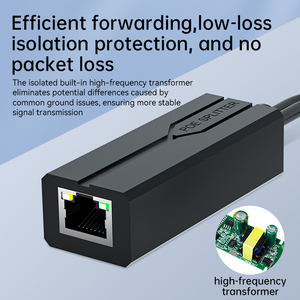 กิกะบิต 48V ถึง 12V ซีรีส์ PoE DC12 1.2A ขั้วต่อ RJ45 พลาสติกสำหรับจ่ายไฟและเครือข่าย 10/100/1000Mbps - Product Image 2