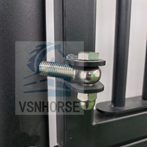 Panel kotak kios kuda baja galvanis bambu mewah tugas berat engsel/geser/pintu prefabrikasi stabil Belanda untuk berkuda - Product Image 3