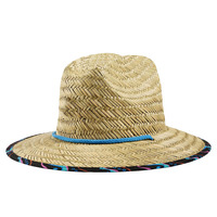 Chapeau de soleil en paille pour la pêche, le surf et la plage, avec logo personnalisé et impression sur le dessous, protection solaire, vente en gros 2026