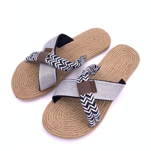 Sandali <span class=keywords><strong>infradito</strong></span> di <span class=keywords><strong>paglia</strong></span> di lusso a buon mercato all'ingrosso diretto della fabbrica per le signore con la migliore qualità - Product Image 2