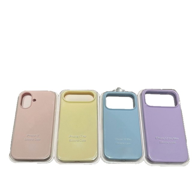 Liquid Silicone Phone Case for 17 Pro Max & 16 Pro with AI Camera Button Screen Protector 360 Protection Luxury Design