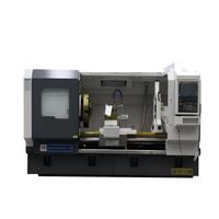 Torno CNC Horizontal Automático de Servicio Pesado con un Solo Husillo y Control PLC QK1327 de Bancada Plana para Roscado de Tuberías