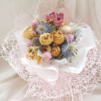 Rouleau de tulle floral noir et blanc, gaze transparente pour emballage de fleurs, filet pour bouquets, fournitures en gros pour fleuristes