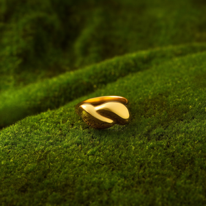 Fashion <b>Rings</b> 316L Stainless Steel PVD Gold Plating Sustainable Resistant Design - Product Image 3
