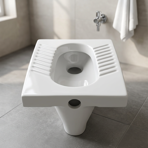 1er Grade Orissa Pan 20 Inch Céramique Squatting Toilette Sanitaire P Piège à Eau Placard Style Africain - Product Image 4