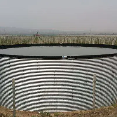 Water Tanks Voor Koop Hot Gegalvaniseerd Staal Cattel Circulaire 200 M3 Water Opslag Produceren Verse Water 5 Set Verpakking Riem ISO9001