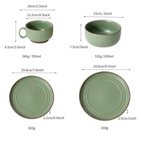Service de vaisselle en céramique, vaisselle en porcelaine, vaisselle de table, ensembles de vaisselle pour la maison, vaisselle en porcelaine mate de luxe nordique
